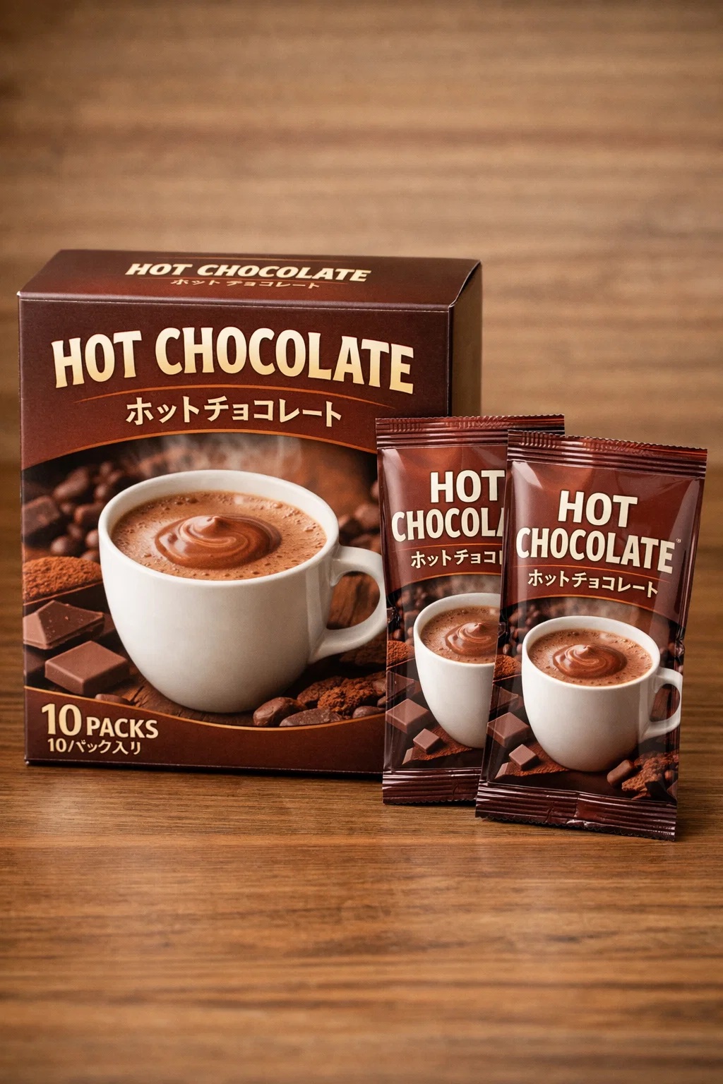 お湯でさっと飲める 個包装チョコレートドリンク